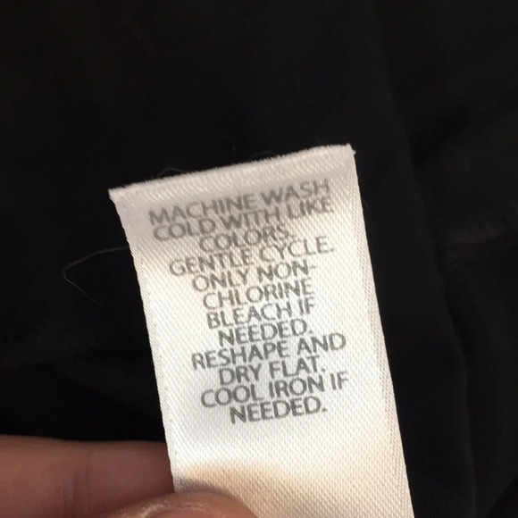 J. Jill‎ Wearever Collection Black Faux Wrap Blouse Womens XS Swing Top Surplice - Picture 12 of 13